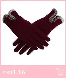 Осенне-зимние женские перчатки, толстые теплые бархатные кружевные перчатки, модные женские варежки для велоспорта, бега# T