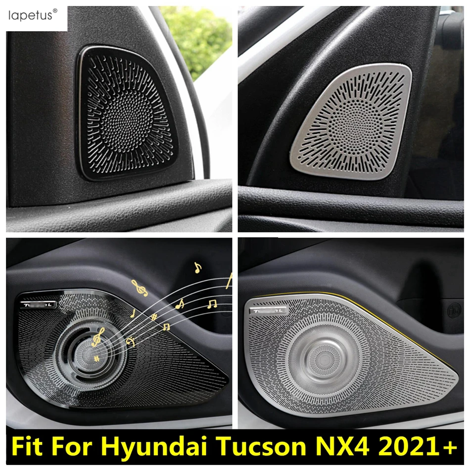 Car Interior Door Speaker A Pillar Audio Loudspeaker Cover Kit Trim For