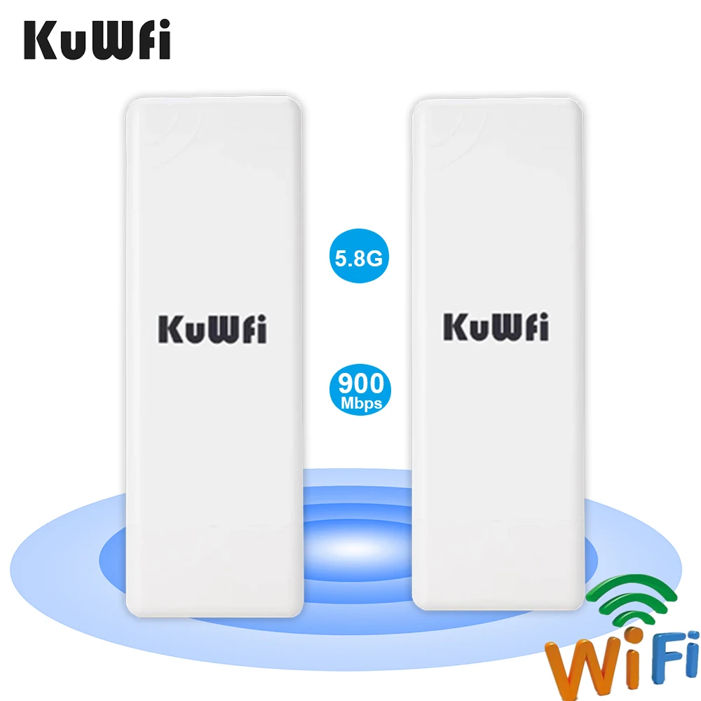 Уличный Wi-Fi мост KuWFi 5 8G 900 Мбит/с беспроводной роутер CPE точка-точка 1-2 км