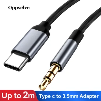 

Oppselve Type C to 3.5 Jack Earphone USB C to 3.5mm AUX Headphones Adapter Audio Cabo For Huawei P30 20 Pro Xiaomi Mi 9 8 6