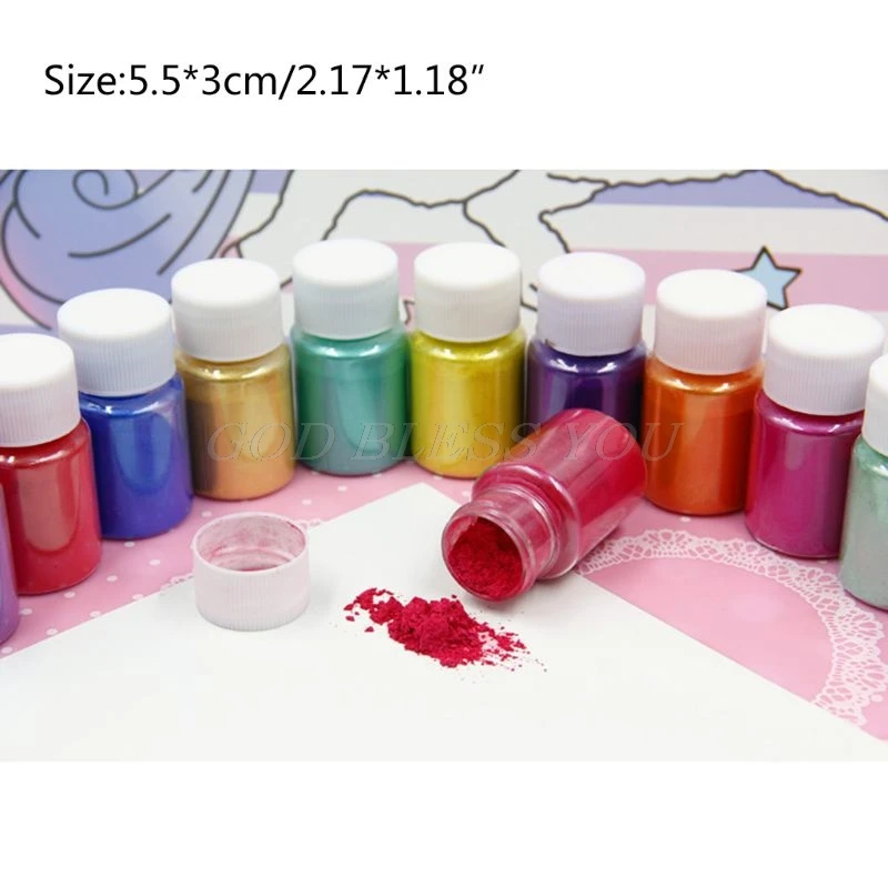 36 шт Русалка пудра с жемчужным блеском падение клей смола натуральная слюда минеральный порошок красящий порошок