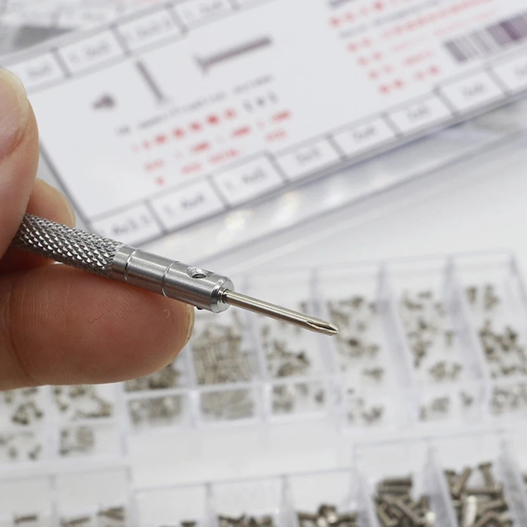 500set 18types Screw Nuts Watch Eyeglass Repair Tool DIY Crafts Making 1.2-2.0mm 500set 18types Screw Nuts Watch Eyeglass Repair Tool DIY Crafts Making 1.2-2.0mm