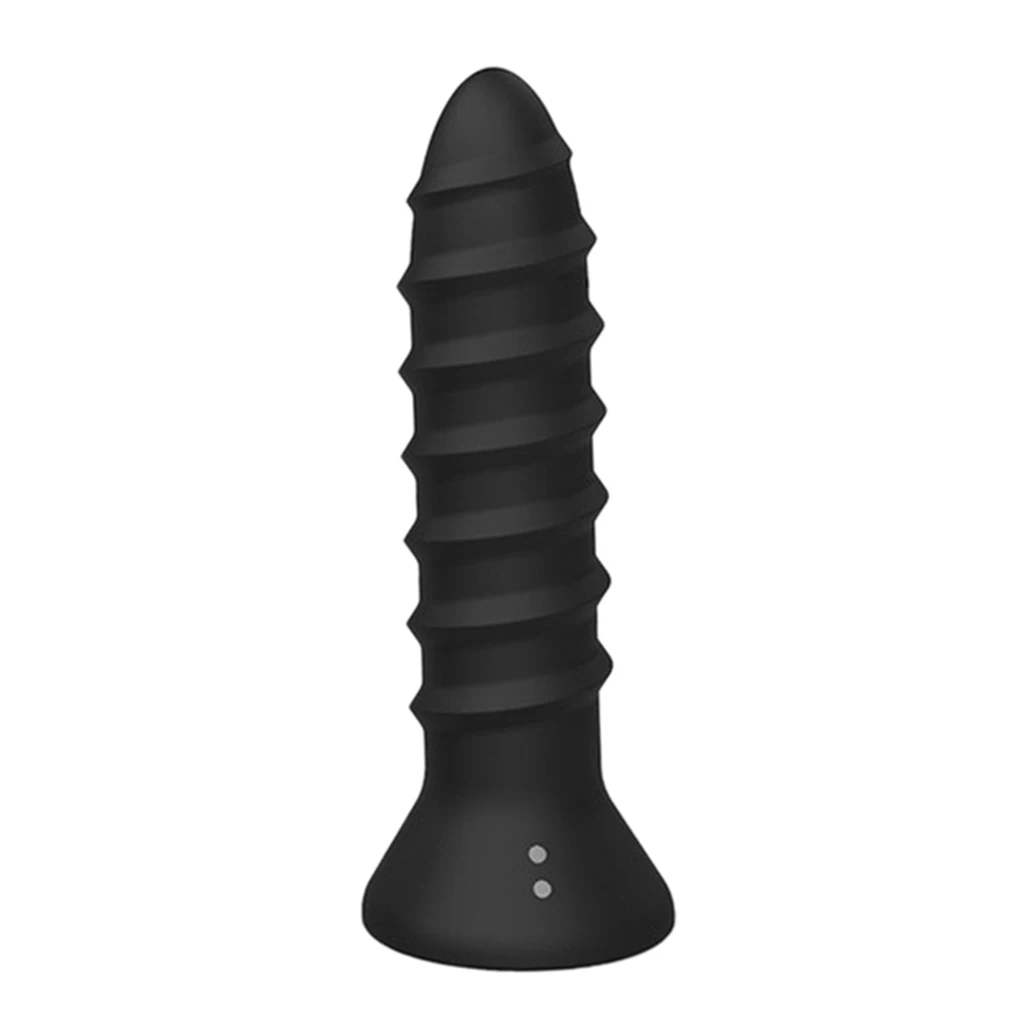 USB Charging Powerful 10 Speeds Screw Thread Vibrator Massager Female G-Spot Massage Stick, 8 inch Long