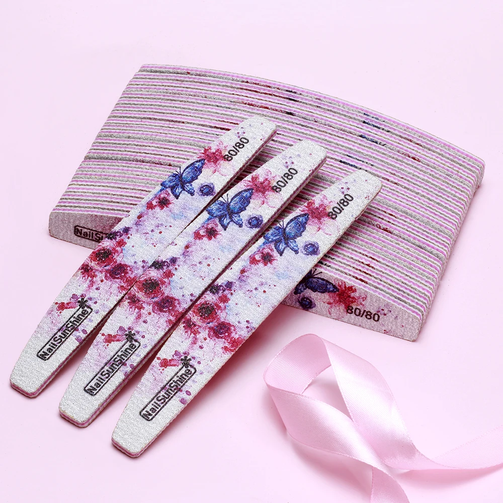 

10pcs/lot Nail Art File Sanding 80/80 Grit Buffer Buffing Manicure Acrylic Gel File Tool 2-Sided Pedicure Tool Nail Art File jk4