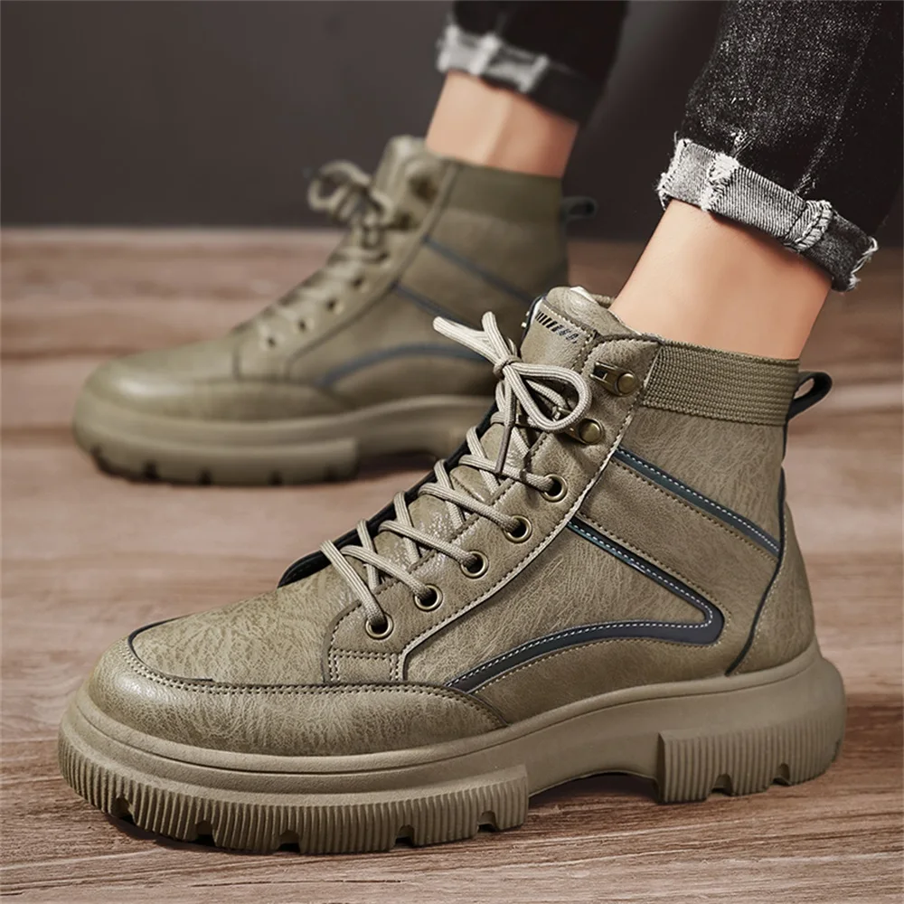 

New autumn and winter high-top shoes Martin boots tooling boots locomotive boots retro men's shoes labor insurance trendy shoes