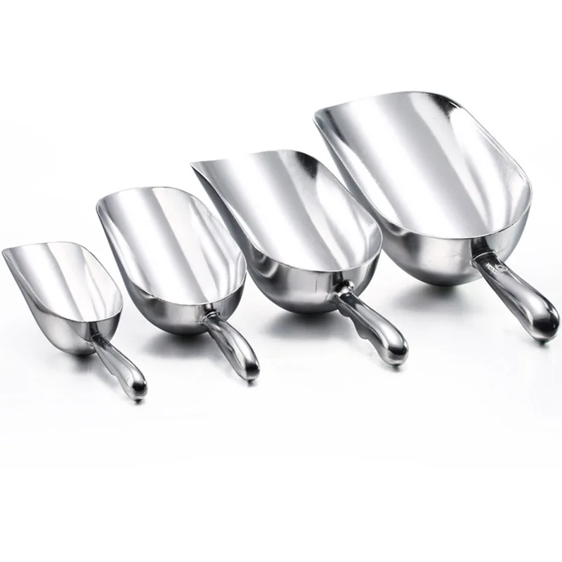 

6 Ounce Multifunctional Food Shovel Small Aluminum Powder Shovel Supermarket Rice Flour Spoon Essential Kitchen Measuring Tool