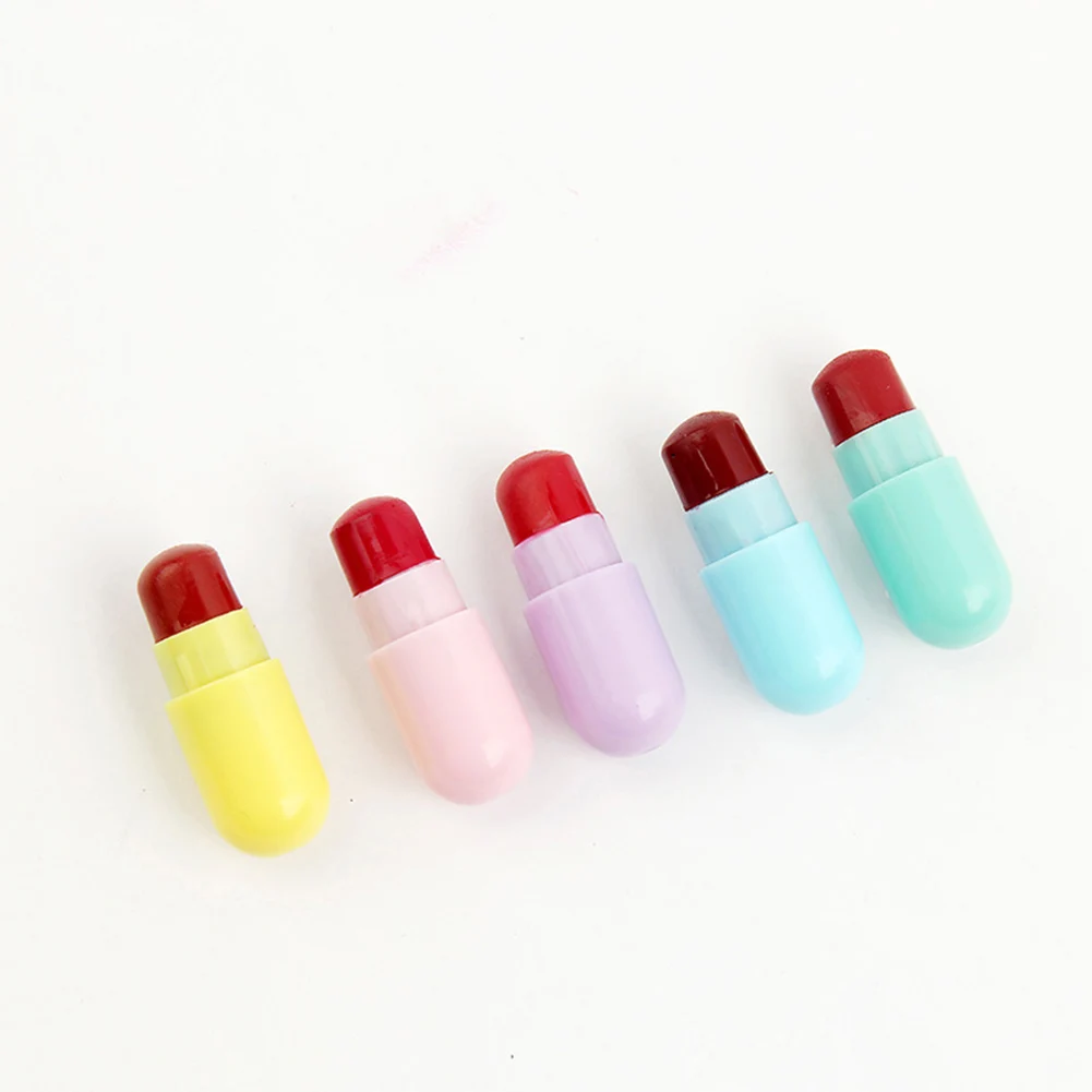 Mini Capsule Sexy Waterproof Long Lasting Moisturizing Lipstick Women Cosmetics Mini capsule design, unique and easy to carry.