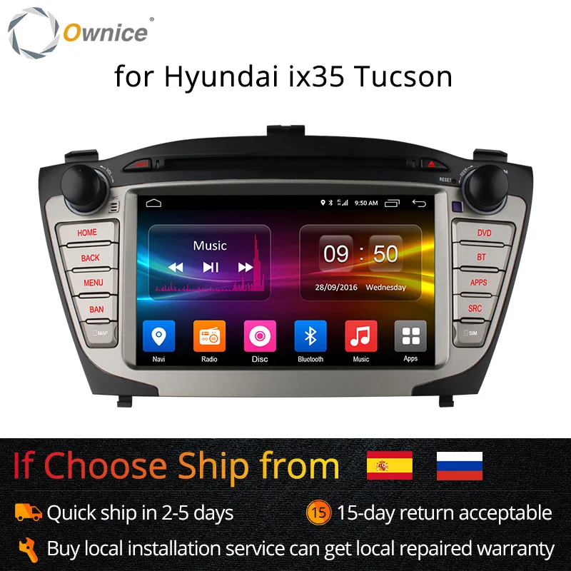 Ownice C500 4G SIM LTE для Hyundai iX35 Tucson 2009 - 2015 Android 6 0 8 ядер 2 din автомобильный dvd gps Радио Гб ОЗУ