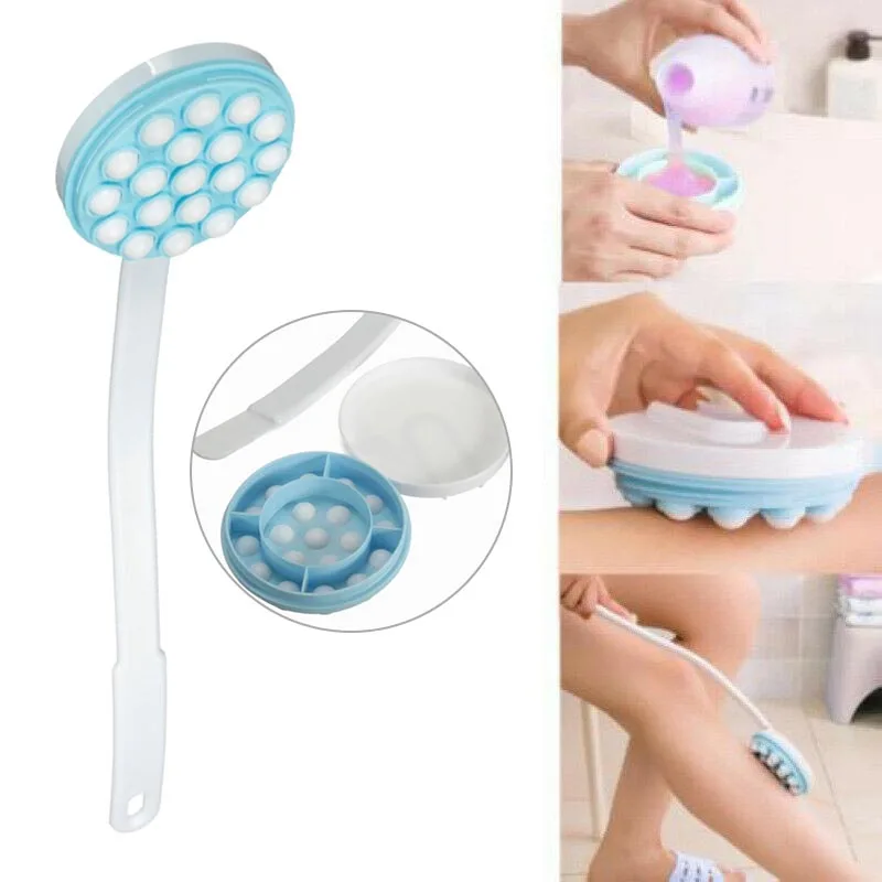 Long Handle Cream Lotion Applicator Back Massager Scrubber for SPA Bath