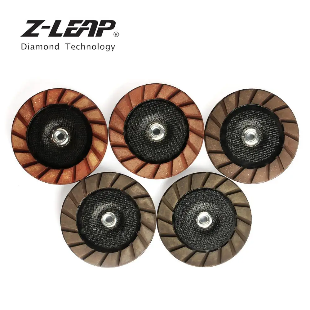 Z-LEAP 7" 180mm Diamond Dry Grinding Wheel Concrete Floor Edge Cup Sanding Disc With M14 5/8-11 Arbor For Stone Polishing 5pcs |