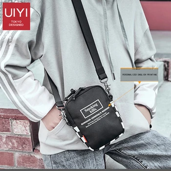 

Men's Japanese Shoulder Bag Fashion Letter Diagonal Crossbody Bag Hip Hop Mobile Phone Diagonal Crossbody Bag Handbag Bolsas