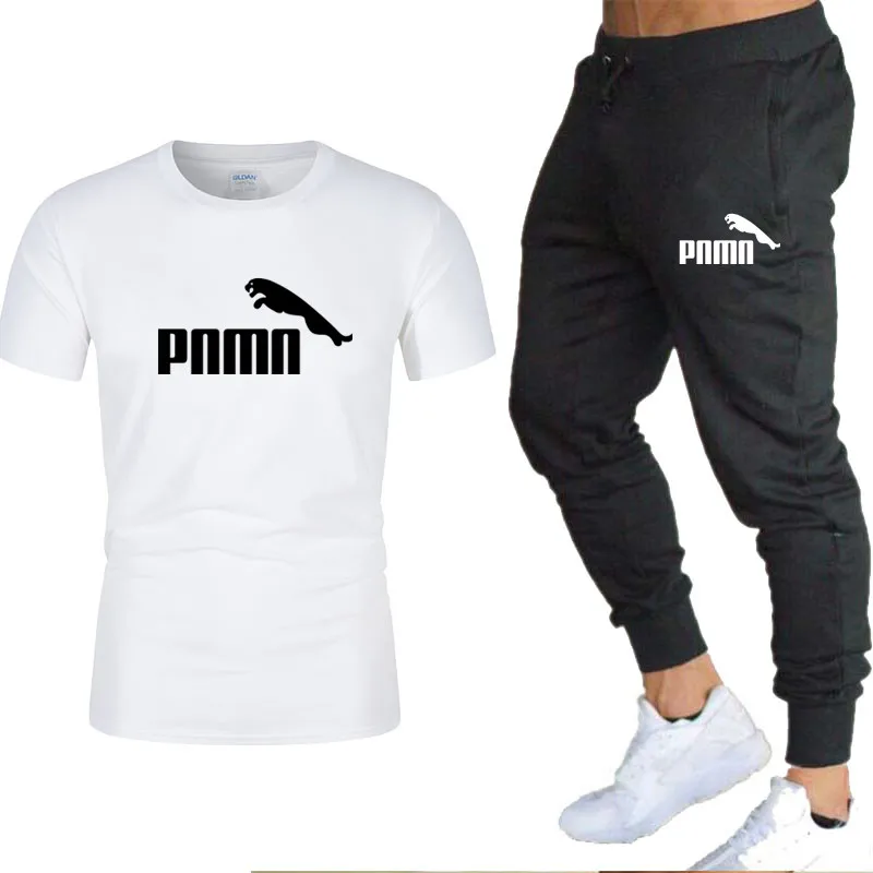 

2020, men's T-shirt and Pants Set, two-piece suit, informal sweatshirt, lettered pattern, suit, sweatpants