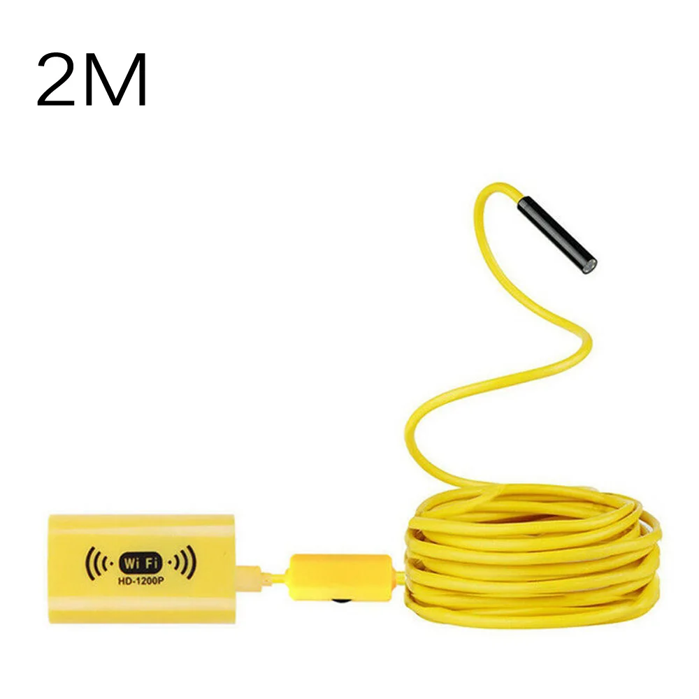 

WiFi 1200P HD Waterproof For IPhone Android Endoscope Inspection Video Camera 5M