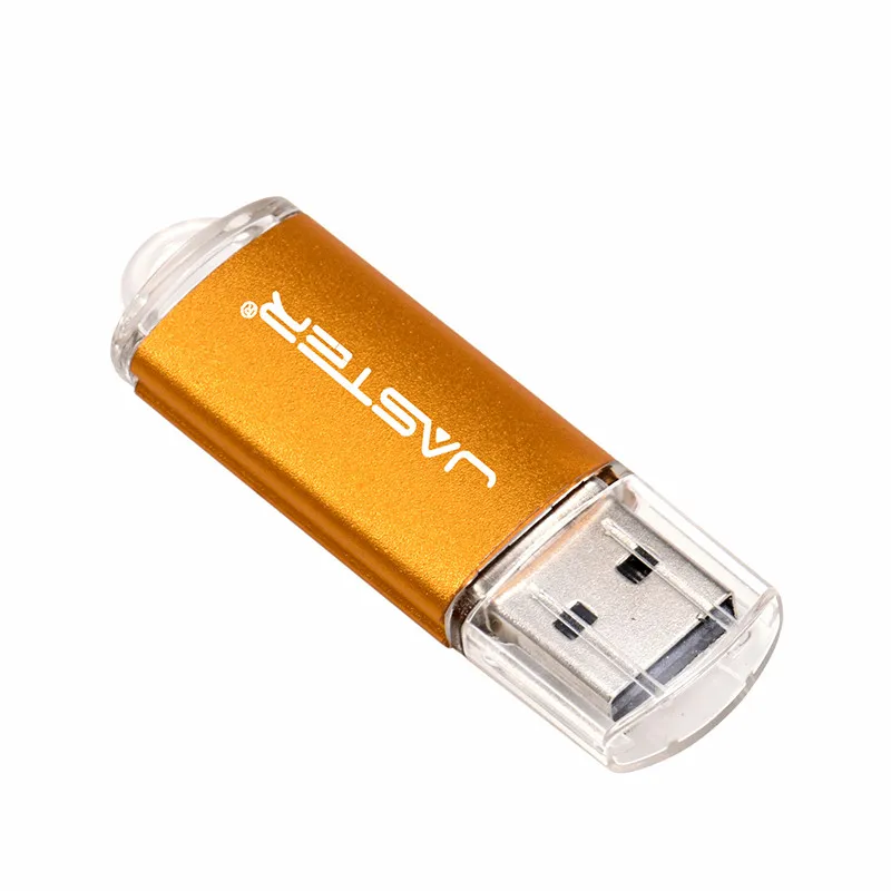 JASTER мини-флеш-накопитель USB флэш-накопитель 4 ГБ 8 ГБ 16 ГБ 32 ГБ 64 Гб 128 ГБ Флешка металлический флеш-диск Usb 2,0 карта памяти USB - Цвет: Golden