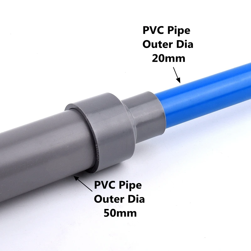 PVC Straight Reducing Connectors Water Pipe Connector For Garden Irrigation Aquarium 1Pcs 63mm 75mm 90mm plastic pipe connector water pipe connector pipe connector water pipe fitting irrigation pipe fitting garden water connector plastic pipe fitting