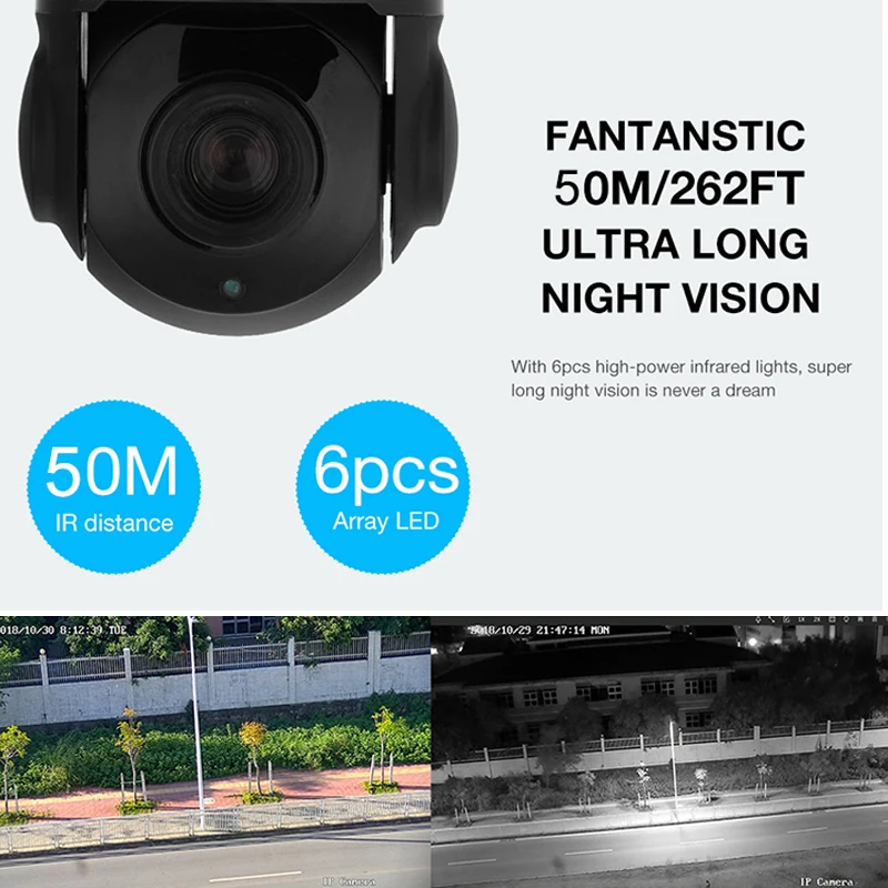IP66 Открытый POE 2MP Автоматическое отслеживание PTZ камера распознавание человека распознавание гуманоида H.265 IP камера IR 50 м авто трекер 30X зум