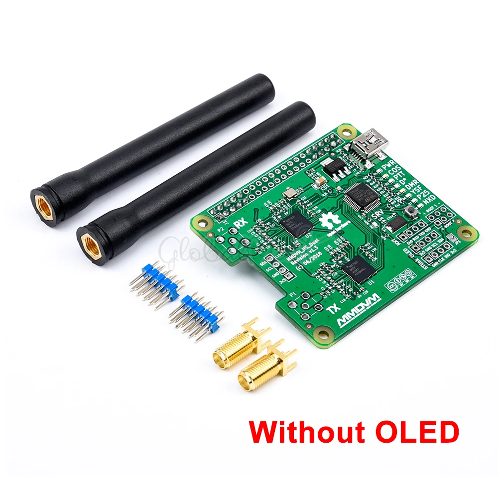 Новинка V1.3 MMDVM_HS_Dual_Hat MMDVM дуплекс RX TX UHF VHF плата точки доступа + антенна Поддержка