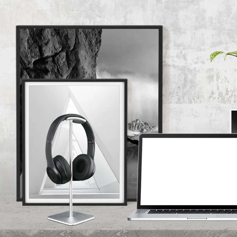 Earphone Hanger Holder Headphone Stand Rack Sturdy Non Slip Aluminum Alloy Gaming Headset Bracket with Solid Base