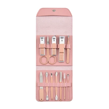 

Manicure Set Professional Nail Clipper Kit Pedicure Kit 12Pcs Stainless Steel Grooming Kit Nail Care Tools with Bag