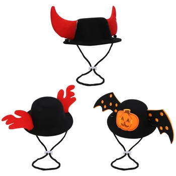 

3Pcs Comfortable Fashion Dog Cap Pet Supply Mini Hat Pet Decoration Pet Hat Mini Clip Cap for Pets Dogs