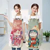 Lucky Cat Apron Kitchen Aprons for Women Cotton Linen Bibs Household Cleaning Pinafore Home Cooking Apron ► Photo 3/6
