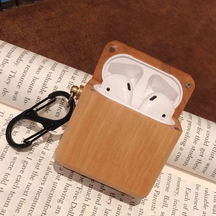 Деревянный беспроводной Bluetooth защитный чехол для наушников с брелоком наушники защитный чехол ENA88