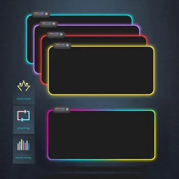 

Hot RGB Gaming Mouse Pad Large Mouse Pad Gamer Led Computer Mousepad Mouse Mat with Backlight Carpet For keyboard Desk Mat Mouse
