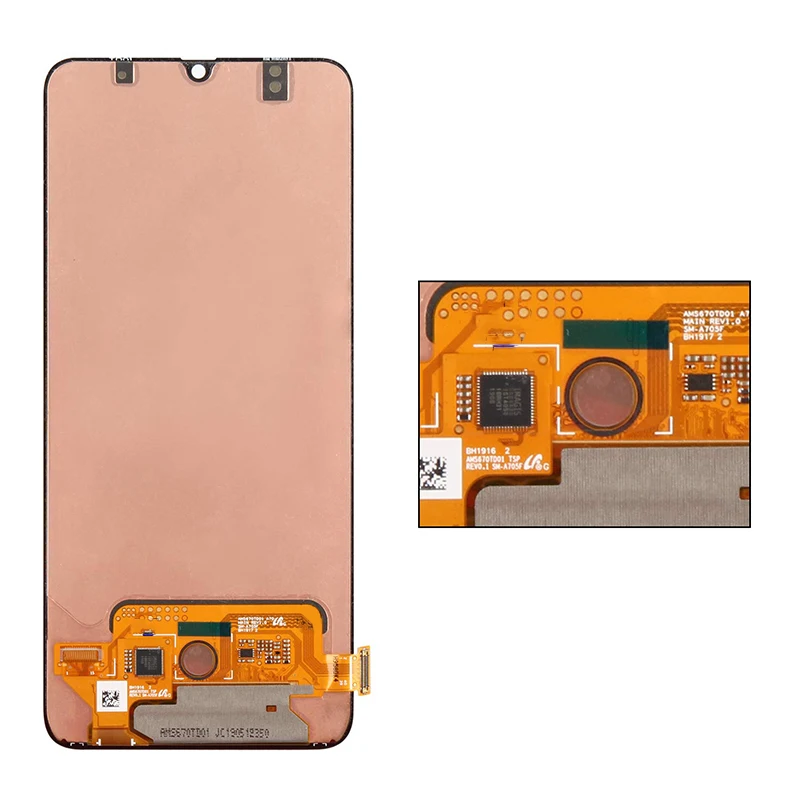 6,7 ''AMOLED для samsung Galaxy A70 lcd A705 A705F SM-A705F ЖК-дисплей с сенсорным экраном дигитайзер сборка для samsung A70 A705DS