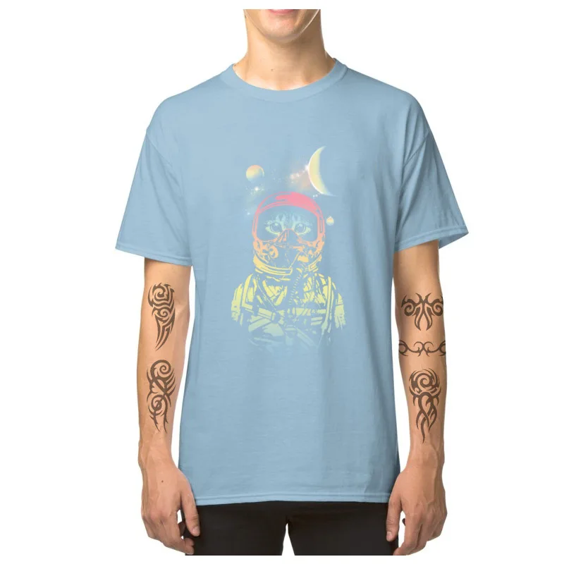 Мужские тёмные очки ретро Tops & Tees Catstronaut 3D Футболка с принтом Кот космонавт 100%