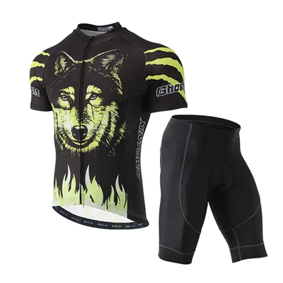 short-sleeve set Велоспорт Джерси костюм велосипедиста MTB одежда летняя велосипедная Одежда наборы для велоспорта Maillot Conjunto Ropa Ciclismo Женская мужская одежда - Цвет: short-sleeve set