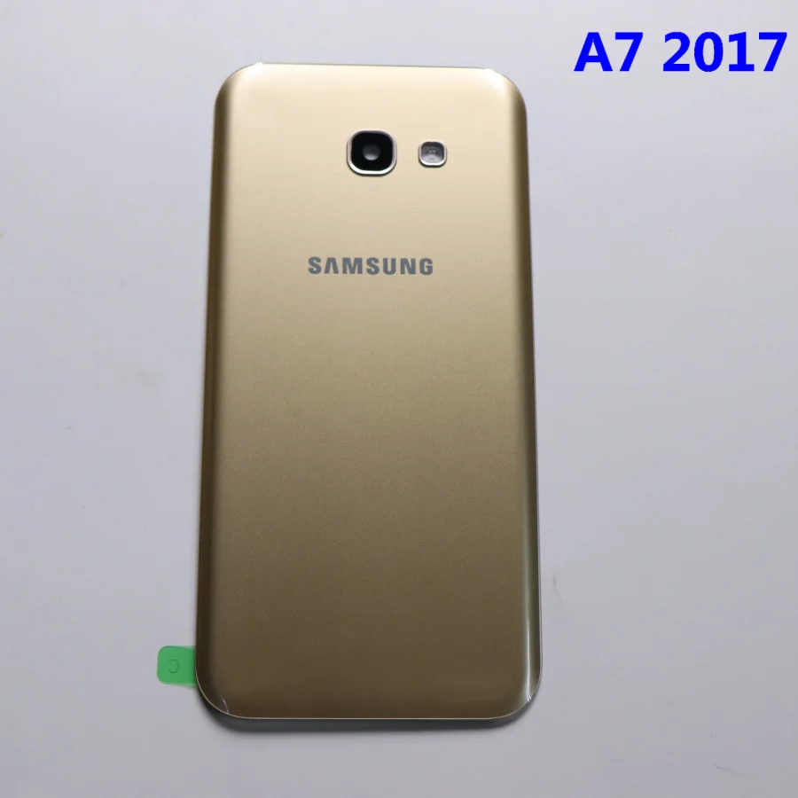 A720 Gold Samsung задняя Батарея крышка A320 A520 A720 для samsung Galaxy A5 A3 A7 SM-A520F SM-A320F SM-A720F сзади Стекло чехол - Цвет: A720 Gold