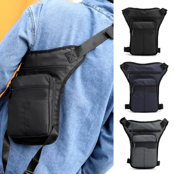 

Men Waist Drop Leg Bag Thigh Pack Zipper Multifunction Adjustable for Cycling Outdoors H66
