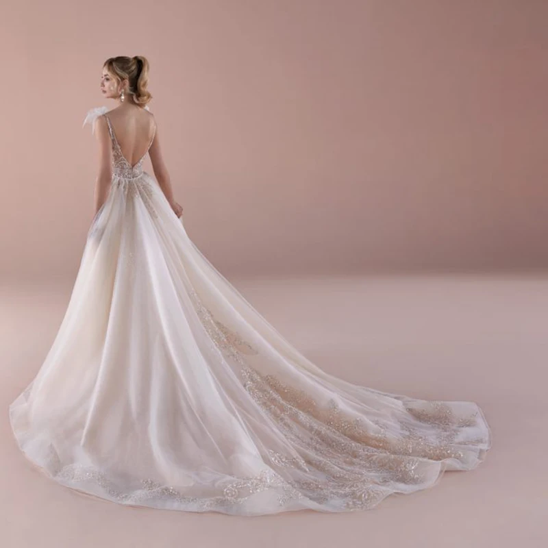 SSYFashion на заказ роскошное вечернее платье русалки с v-образным вырезом на спине сексуальные съемные платья с аппликацией для официального приема Vestido De Noche