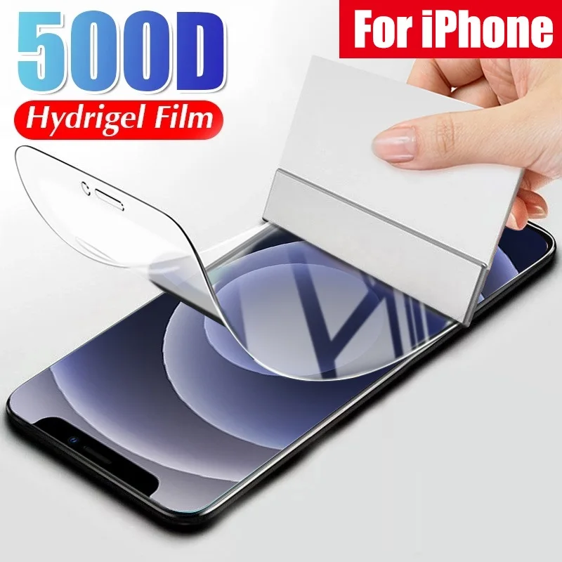 Гидрогелевая 3D пленка с полным покрытием для защиты экрана iPhone 7 8 6 Plus Apple X XR XS MAX 11