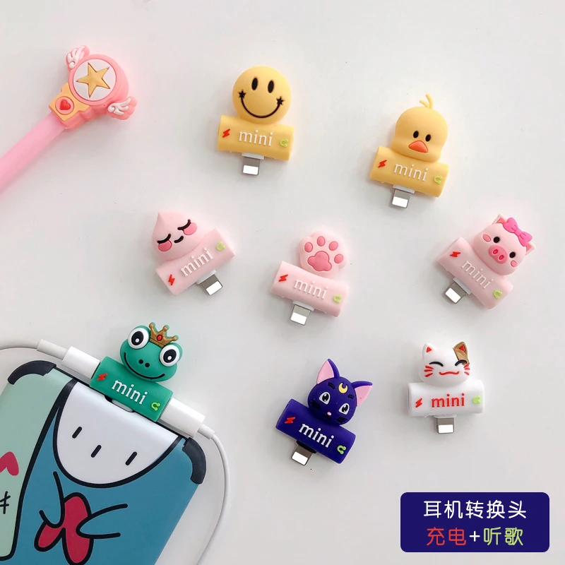 Cute применим к преобразователю кабеля данных наушников Apple во время зарядки(какой одиночный контакт нужен
