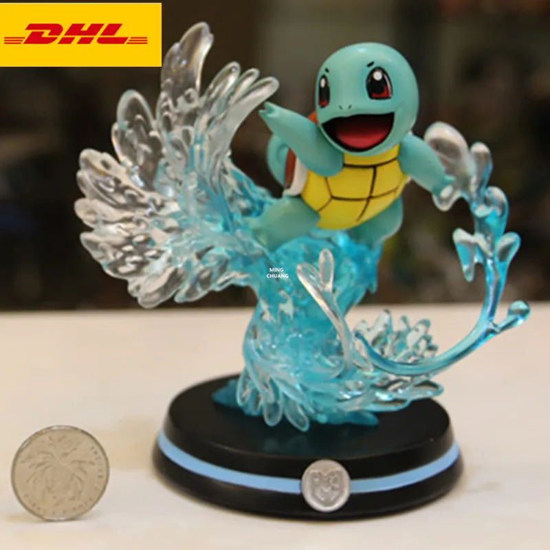 

5" Anime Simulation Animal Statue Kawaii Pet Bust Squirtle Full-Length Portrait Improved Ver GK Action Figure Toy BOX 13CM V704