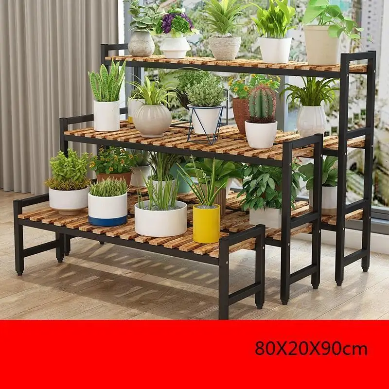 Terraza Estante Rak Bunga Macetas Para Plantas Estanteria Jardin комнатный горшок стойка Dekoration уличная Цветочная Полка Подставка для растений - Цвет: MODEL C