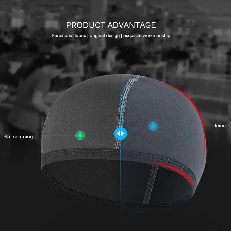 Motorcycle Helmet Inner Cap Hat Quick Dry Bicycle Breathable Hat Racing Cap Comfortable Under Helmet Blue Winter New/Motorcycle Helmet I