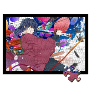 

Wooden Puzzle 300/500/1000 Adult Relaxation Large Children 's Puzzle Cartoon Ghost Killing Blade