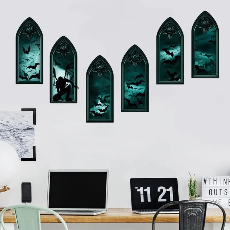 Pegatina De Pared Verde Impermeable Paster Removible Amplio