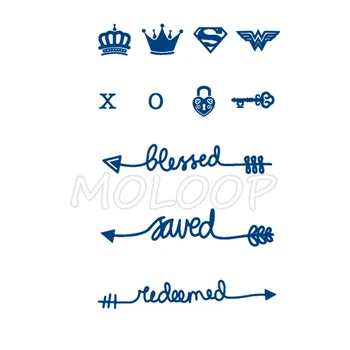 

Juice Tattoo Sticker Crown Diamond Arrow Waterproof Temporary Makeup Fake Tattoos for Woman Men Body Art Lasting To 5 -15 Days