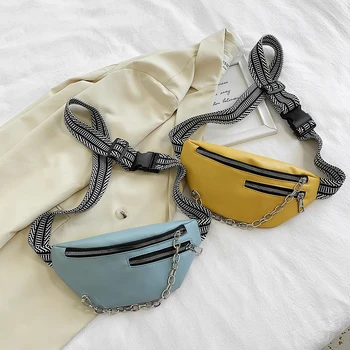

Women Leather Fanny Chest Bag Zipper Belt Purse Daily Outdoor Crossbody Packs Outdoor Shopping Multi-functional Products