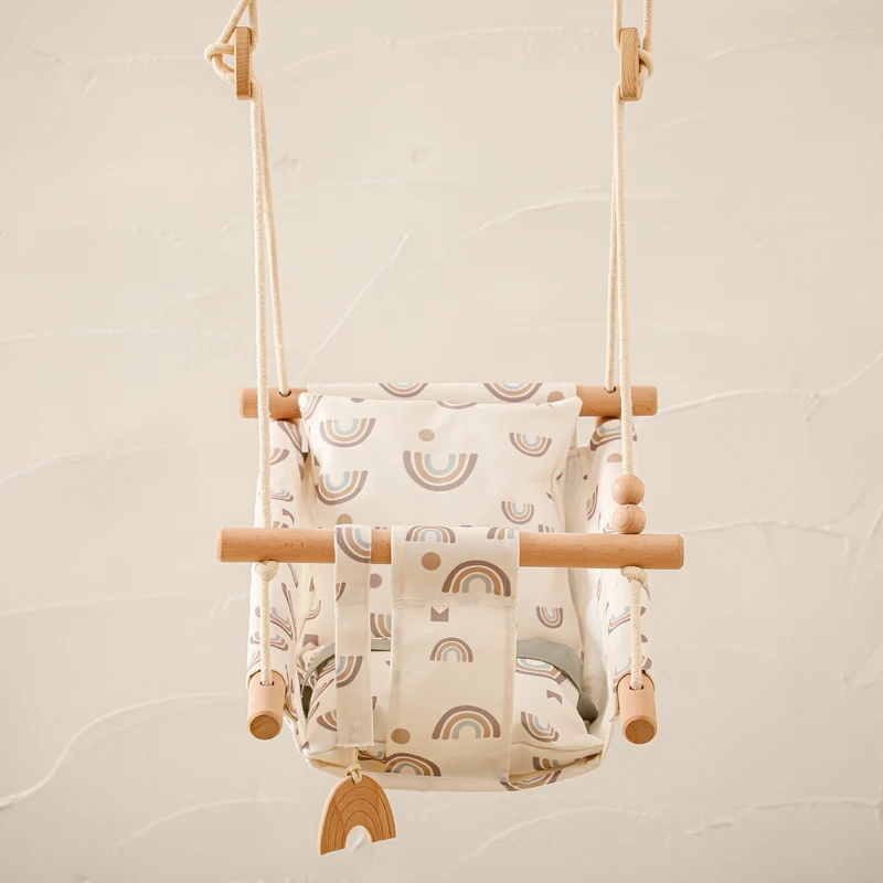 1PCS Baby Canvas Lounge Chair Swing Children's Kindergarten Toy Outdoor Play Facilities Rocking Chair Toys Rocker For Children 6