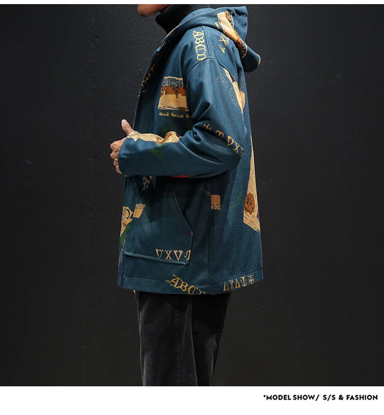 KUANGNAN винтажная куртка мужская куртка-бомбер мужская Японская уличная Мужская куртка, пальто осень Новая ветровка Хип Хоп 5XL
