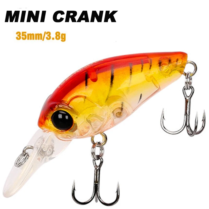 TSURINOYA для рыбалки приманка DW39 35 мм 1 6 г мини искусственная кожа: 2 0 М|mini crank bait|artificial