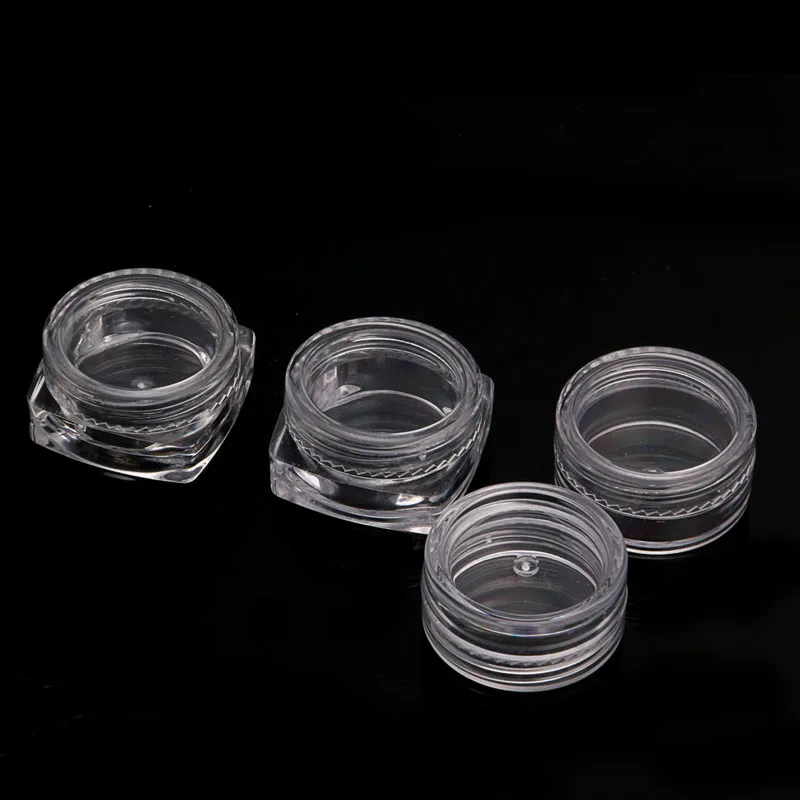 

1/50pcs Mini Sample Bottle Cosmetic Makeup Jar Pot Face Cream Lip Balm Container