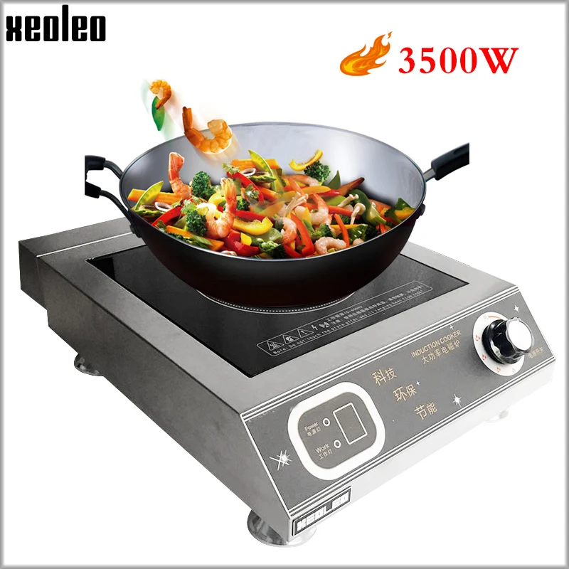 Xeoleo 3500w Induction Cooker Commercial Heating Cooker