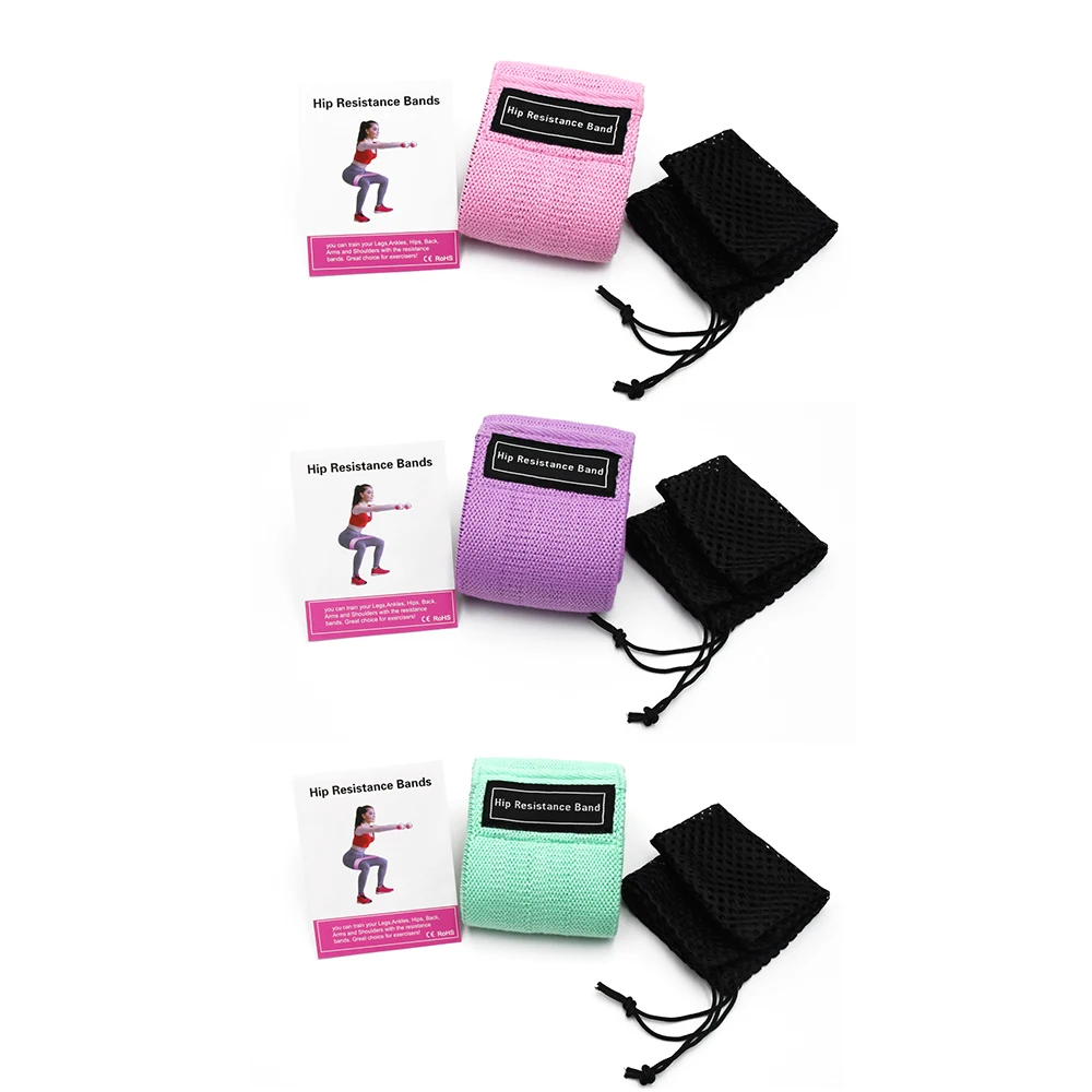 Yoga Training Band Set Comfortable High-Quality Durable Resistance Band Soft Eco-Friendly Hip Practice Fitness Elastic Yoga Band
