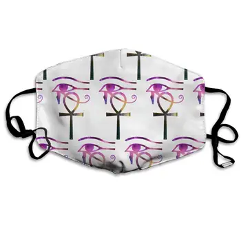 

Garde Art Studio Unisex Premium Polyester Face Cover Mask, Eye of Horus Ancient Egyptian Funny & Fashion Accessories for Women