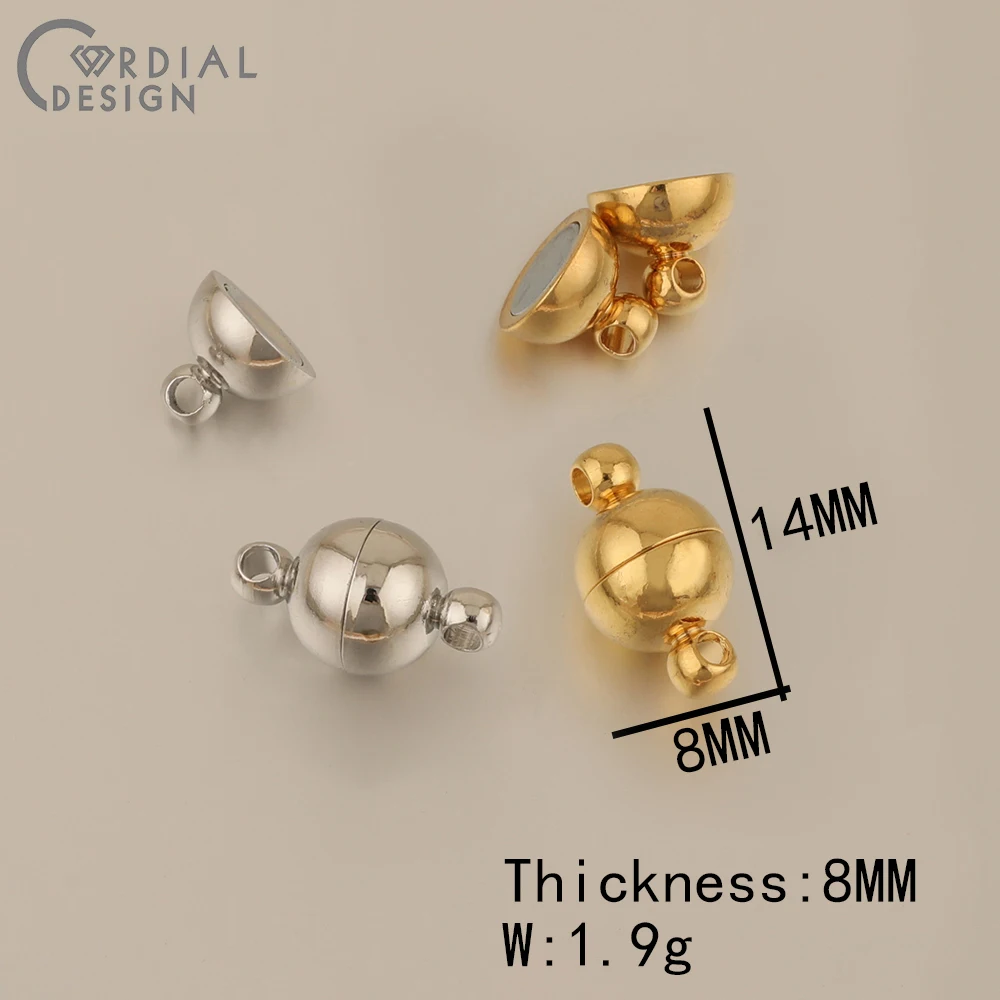 Cordial Design Magnet Clasps & Hooks/DIY Making/Jewelry Accessories/Genuine Gold Plating/Hand Made/Jewelry Findings & Components - cordial